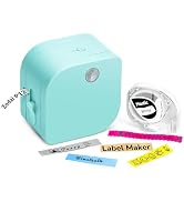 Zodzi Label Makers, Label Maker Machine with Tape P12, Portable Mini Thermal Inkless Label Printe...
