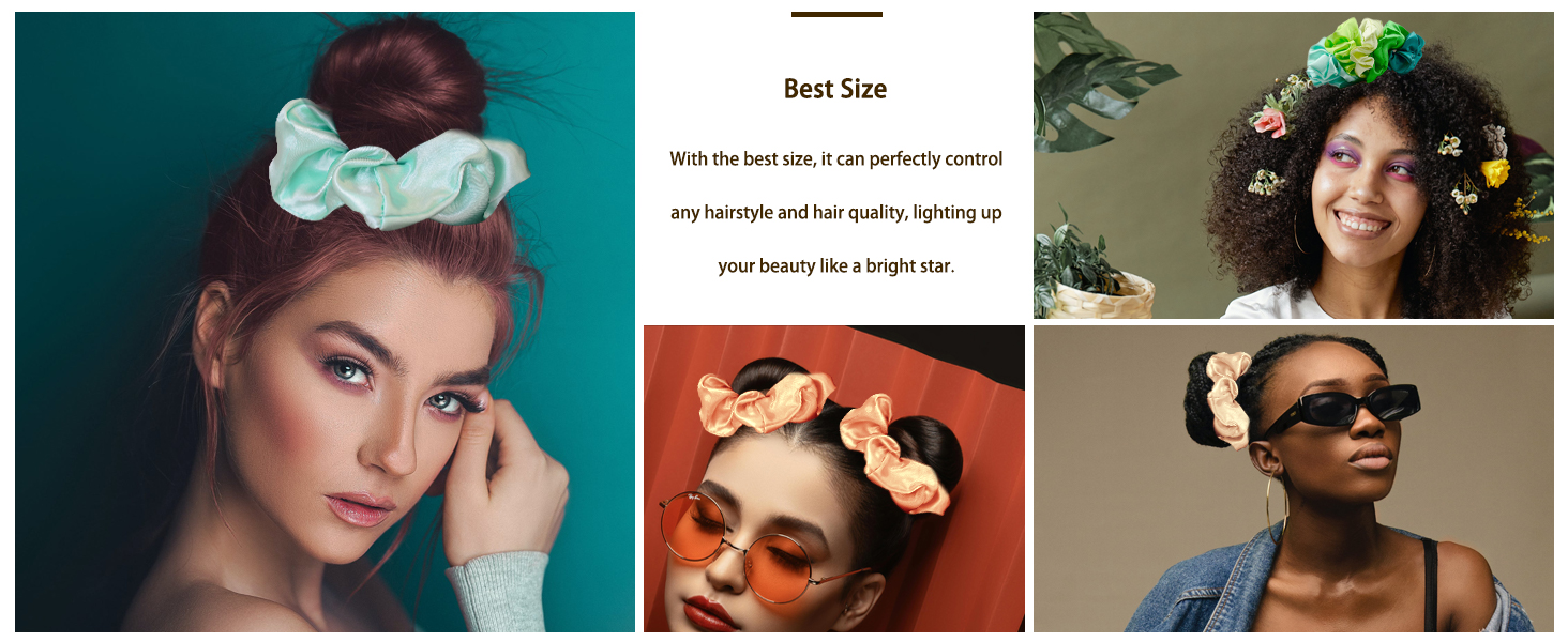 satin scrunchies