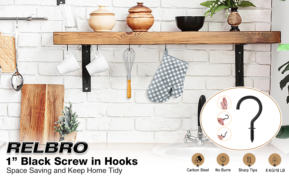 Screw in Hooks