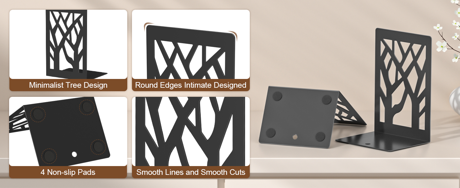 metal bookends