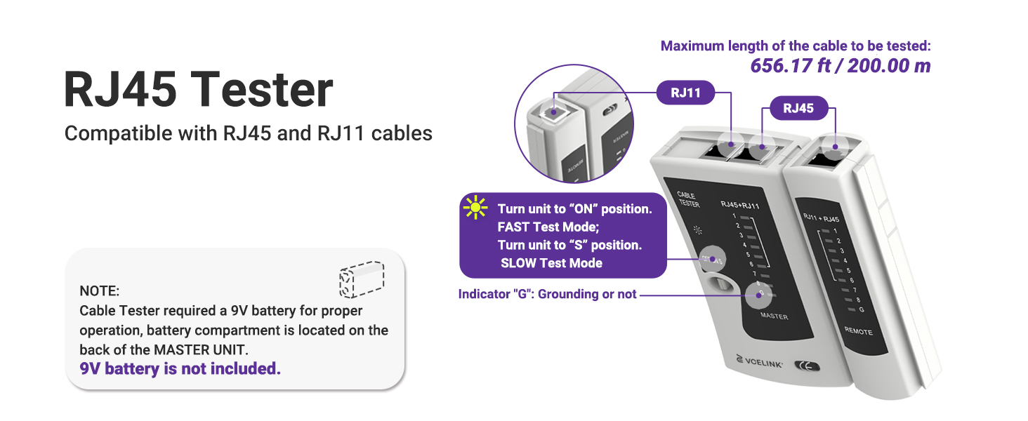 RJ45 Tester