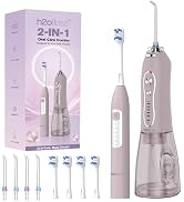 H2ofloss Electric Toothbrush and Water Flosser Combo, 2-in-1 Oral Care Set | Brushing & Flossing ...