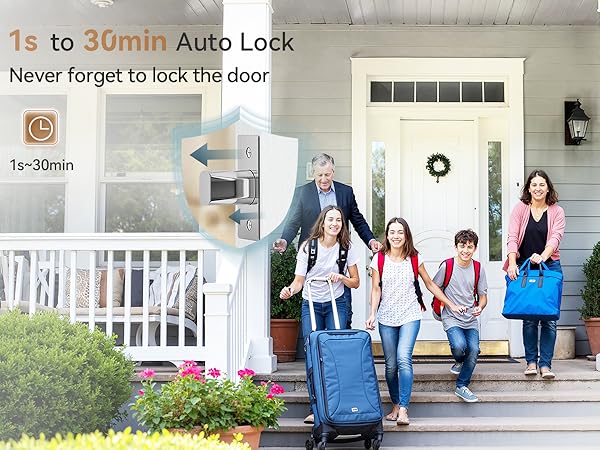 key pad door lock with handle