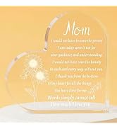 MXCOIRTP Mom Gifts from Daughter Son, I Love You Mom Birthday Gifts Heart Acrylic Plaque Sign, Be...