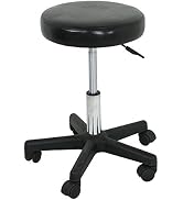 HomGarden Height Adjustable Salon Stool Hydraulic Rolling Swivel Medical Spa Stool Tattoo Massage...