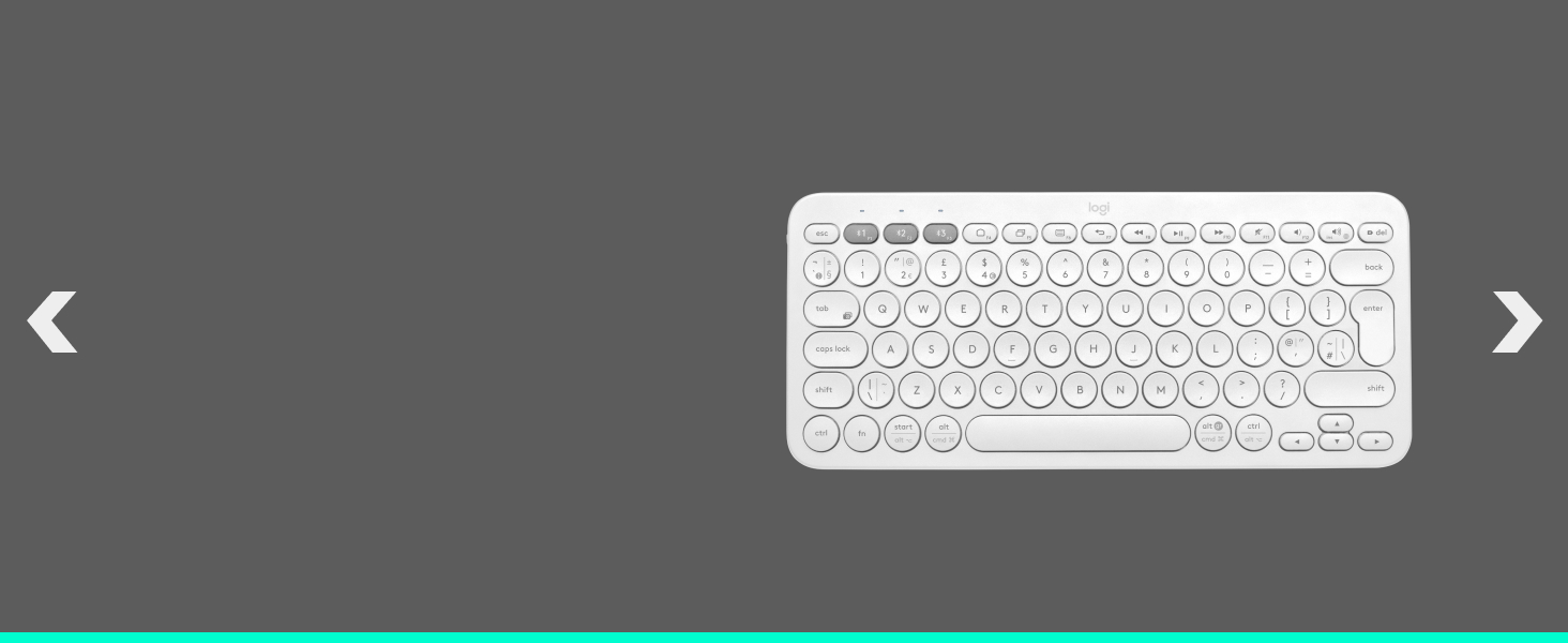 k380 wireless compact tenkeyless keyboard off-white