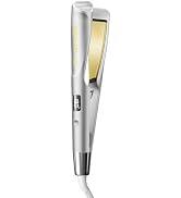 SHEGLAM Sleek Chic Twist Kiss Flat Iron - 2-in-1 Hair Straightener & Curling Iron, 1" Barrel, 60s...