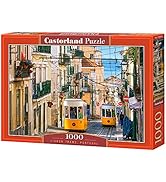 CASTORLAND 1000 Piece Jigsaw Puzzle, Lisbon Trams, Portugal, European Puzzle, Sister City of SF