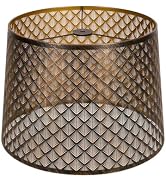 ALUCSET Metal Etching Large Lamp Shade, Drum Big Lampshades for Table Lamp and Floor Lamps, Uniqu...