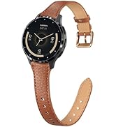 Slim Leather 22mm Band Compatible with Garmin Venu 3 Watch Bands/Venu 4 45mm/Venu 2, Lychee Grain...