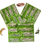 kathson Reptile Cork Terrarium Background Decor Climbing Mat Habitat Fitting Bark Backdrop Wall A...
