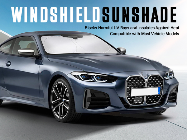 sunshade visor windshield window cover UV heat reflective privacy curtain blackout automotive