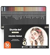 Shuttle Art 36 Skin Tone Colored Pencils, Colored Pencils for Adult Coloring, Soft Core Color Pen...
