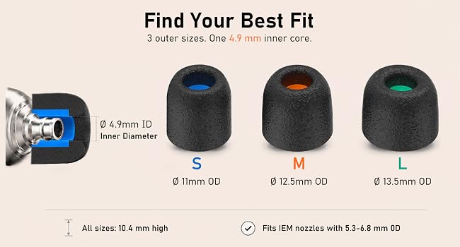 Find your best firt: Small, Medium, Large or Assorted size