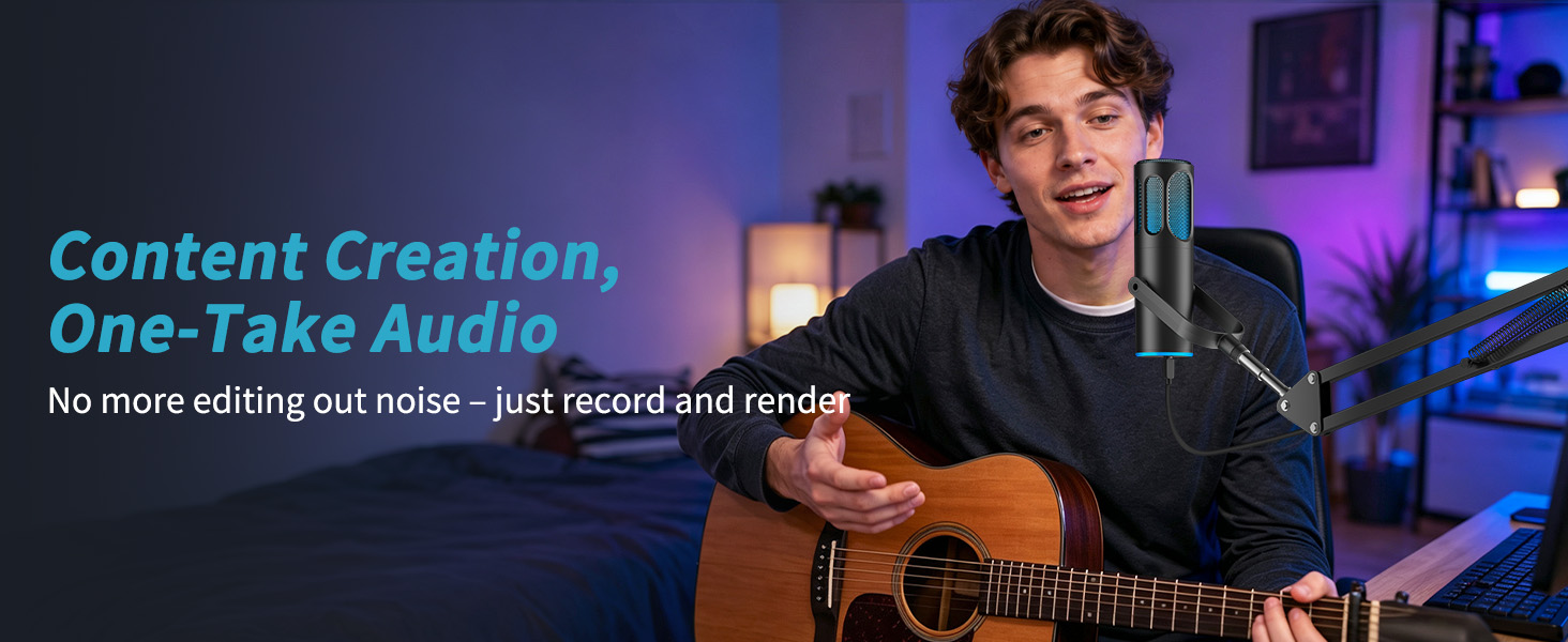Content Creation, One-Take Audio