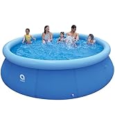 DIMAR GARDEN 12ft x 36in Inflatable Swimming Pool, Outdoor Above Ground Blow Up Pools