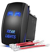 Nilight NI-RS05 LED Light Bar Rocker Switch 5Pin Laser On/Off Rear Lights Rocker Switch 20A/12V 1...