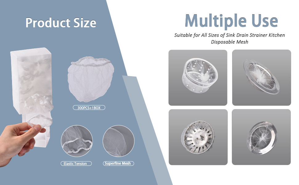 Sink Drain Strainer Kitchen Disposable Mesh