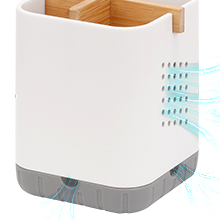 toothbrush holders with drainage