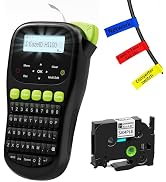 EazeID Industrial Label Maker Machine with-Tape, Portable Cable Label Maker with Keyboard, Handhe...