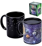 Antner Magic Heat Changing Coffee Mug Solar System Ceramic Heat Sensitive Color Changing Cup,12 oz