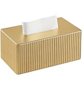 MEIBOOCH PU Leather Tissue Box Cover, Rectangle Tissue Box Holder with Magnetic Closure, Decorati...
