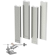XARILK 4 PCS Diamond Knife Sharpening Stones Set with Aluminum Base 6.2×0.9