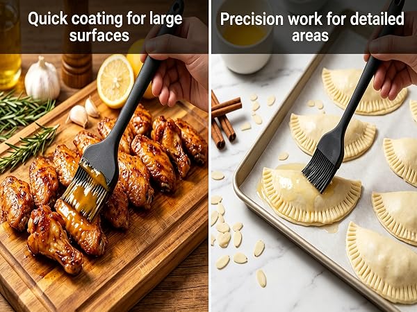 Silicone basting brushes for grilling & baking