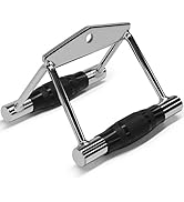 Yes4All Double D Row Handle Cable Attachment for Weight Workout, Cable Machine Accessories for Ho...