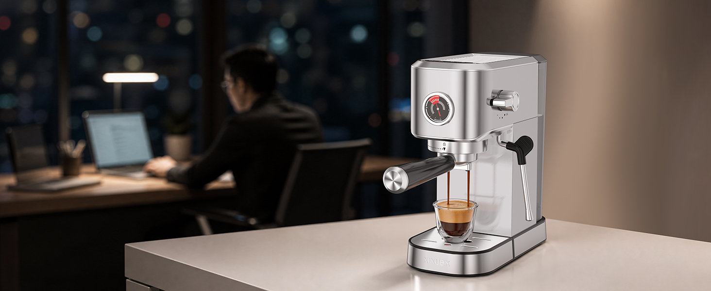 espresso machine indoor home kitchen office daily coffee