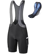 baleaf Men's Cycling Bib Shorts 4D Padded, Road Bike Cycling Bibs Biking Bicycle Shorts Gel Pocke...