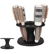Hair Brush Holder Organizer,Hairbrush Holder Plastic Round Hair Brush Comb Holder Display Rack Ha...