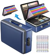 Grothery 5200°F Fireproof Document Box with Lock, Hard Case Fire Proof Safe for Home Document Saf...