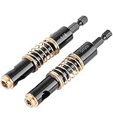 2pcs 5mm&1/4" Black Hinge Drill Bits Reaming Drilling Wood Plastic 1/4inch Hex Shank for Woodwork...