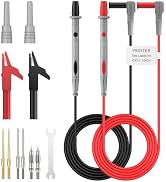 Proster Multimeter Electrical Test Leads - CATIII 1000V 20A, Test Lead, Crocodile Clip