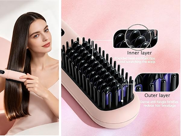 Porta Cordless Hair Straightener Brush
