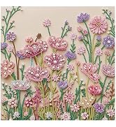 DIADAY Floral Diamond Painting Kit, Special Shape Diamond Art 12x12 Inch | 5D Crystal Rhinestone ...