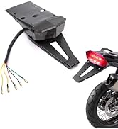 Universal Rear Fender LED Brake Tail Light with Turn Signals & License Plate Lamp for Off-Road Mo...