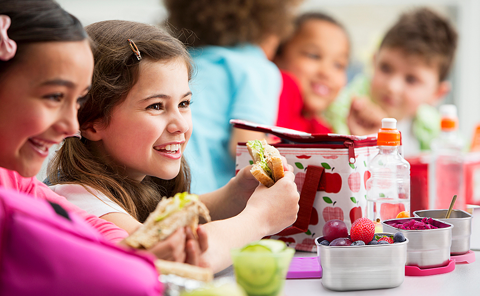 stainless steel containers with lids bpa free food grade kids lunch box container snack containers