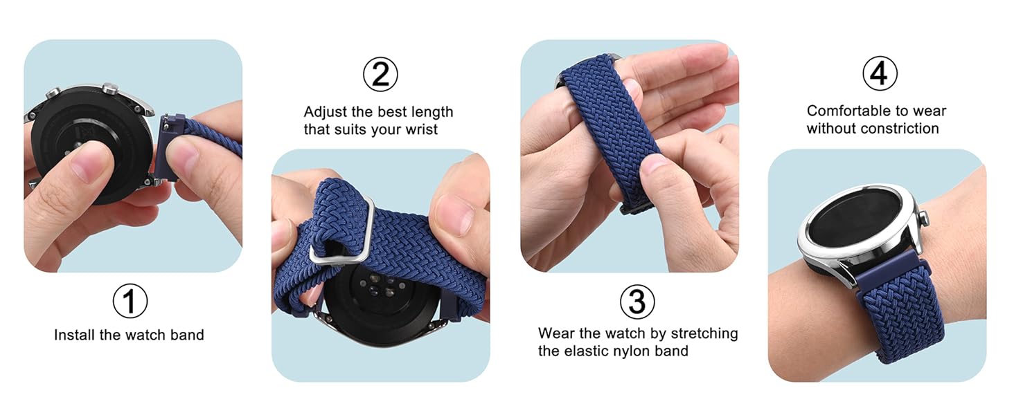 nylon watch bands loop