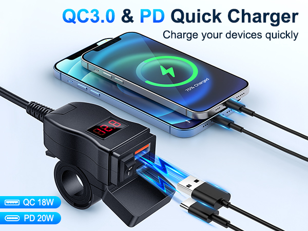 motorcycle charger for phone