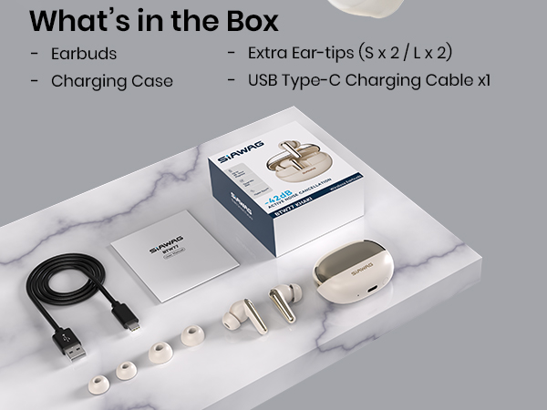 Wireless Earbuds Bluetooth 5.4 Headphones in Ear with 4 ENC Noise Cancelling Mic, Wireless Earphones