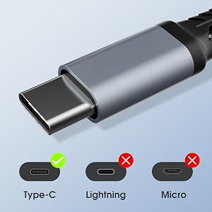 2-in-1 USB-C Splitter with 100W Fast Charging usb c y splitter,otg adapter usb c to usb-a otg