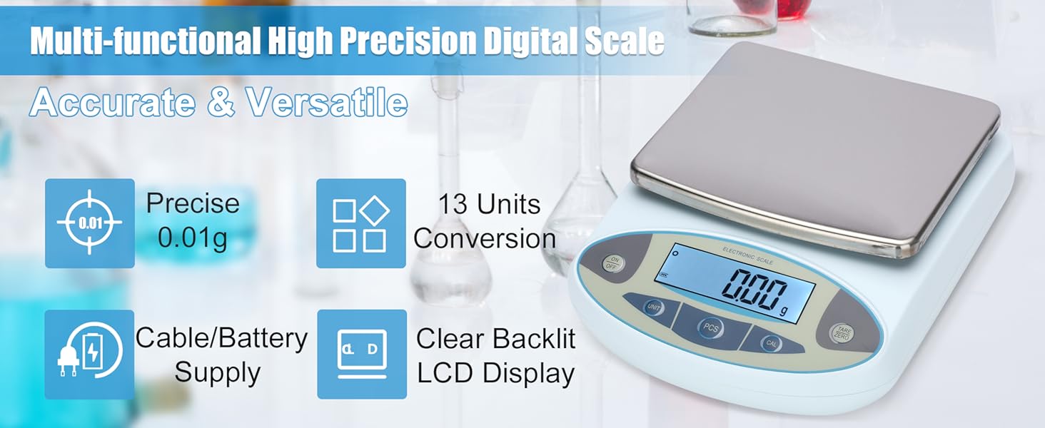 Lab Scale 6000gx0.01g Analytical Balance