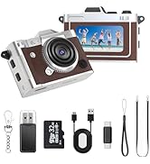LENANE Mini Keychain Camera - 2K FHD Tiny Retro Digital Camera with 32GB Card, 1.47" Screen & OTG...