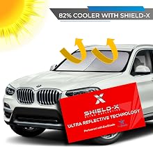 EzyShade with Shield-X Reflective Graphic (82% Cooler)