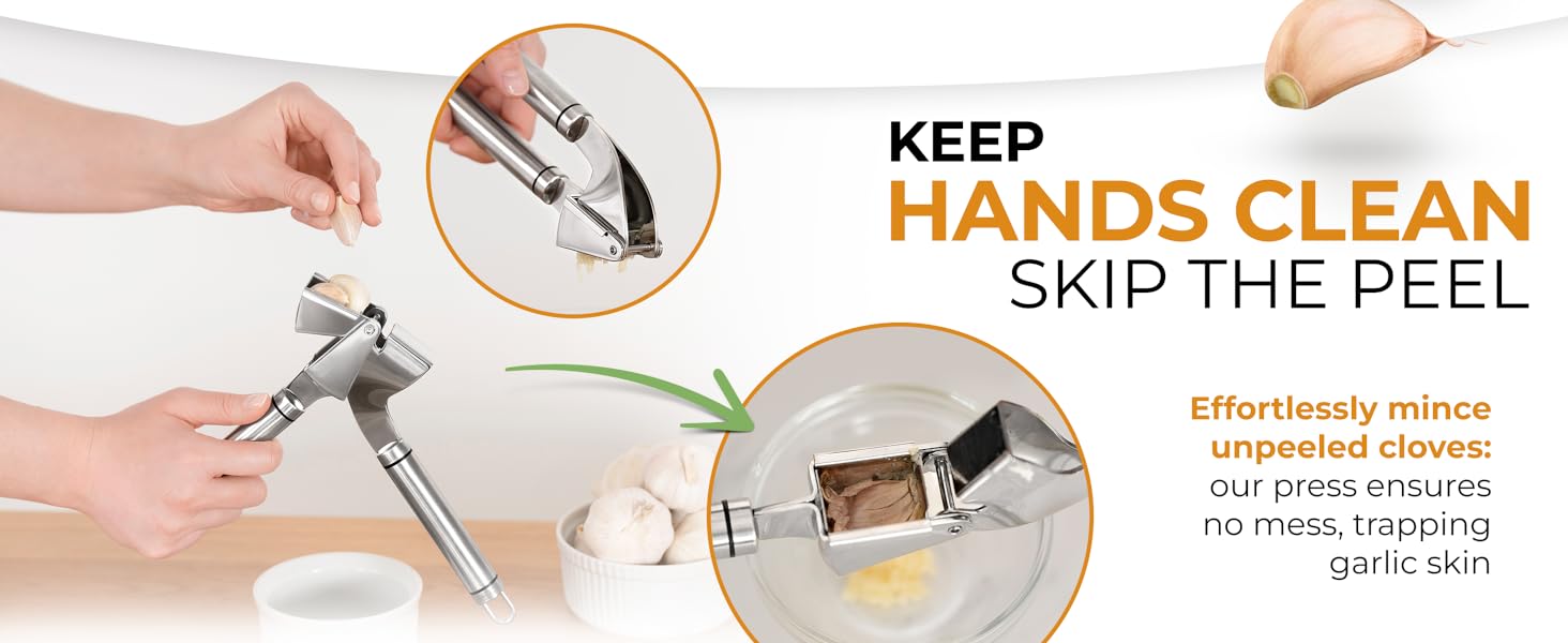 garlic press garlic press stainless steel garlic crusher