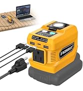 Kzreect 220W Power Inverter Compatible with Dewalt 20V Battery, Tool Only | 110V AC Outlet, 30W U...