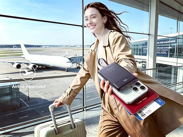 Slim Portable Charger, Pocket Size, airline approved power bank