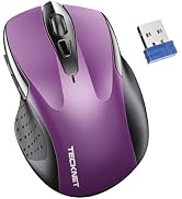 TECKNET Wireless Mouse for Laptop, Silent Mouse Quiet Click, Computer Mice Wireless, 6 Adjustable...